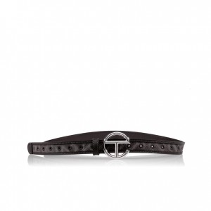 Telfar Belts Jacquard Logo Riemen Zwart | NLNB3039