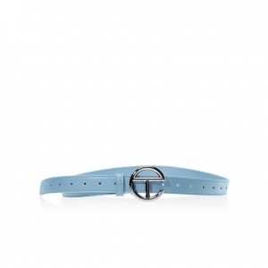 Telfar Belts Logo G Riemen Zilver Blauw | NLFM3069