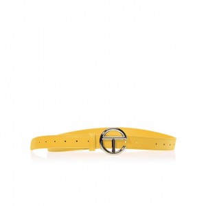 Telfar Belts Logo T Riemen Zilver Geel | NLOR3056