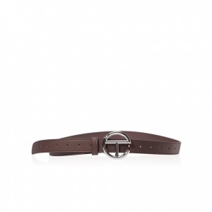 Telfar Belts Logo Ⅸ Riemen Zilver Chocola | NLVD3041