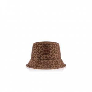 Telfar Bucket Hats Jacquard Bucket Hoed Bruin | NLUT3076