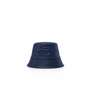 Telfar Bucket Hats Logo J Bucket Hoed Donkerblauw | NLXF3088