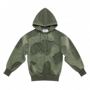 Telfar Camo Hoodie Olijfgroen | NLPQ3215