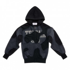 Telfar Camo Hoodie Zwart Zwart | NLFM3211