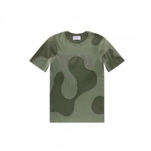 Telfar Camo T-shirts Olijfgroen | NLAP3409