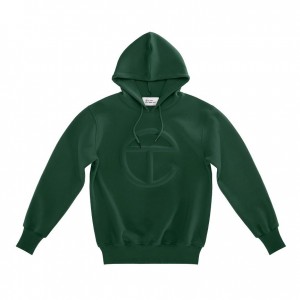 Telfar Embossed Hoodie Donkerolijfgroen | NLRW3203