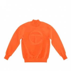 Telfar Embossed Mockneck Hoodie Oranje | NLNB3208