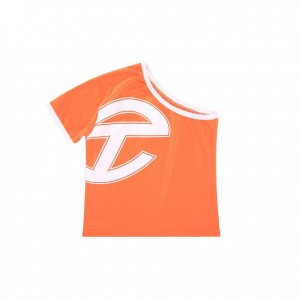 Telfar Half T-shirts Oranje Wit | NLQZ3419