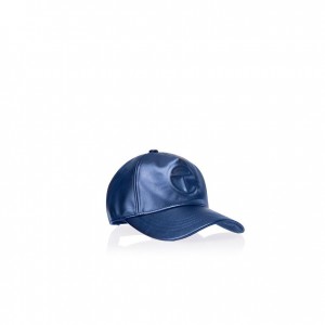 Telfar Hats Logo Embossed C Hoeden Diepblauw | NLWY3134