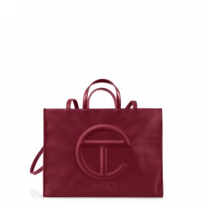 Telfar Large Shopper Tas Bordeaux | NLMA3601