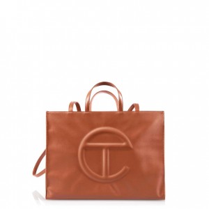 Telfar Large Shopper Tas Bruin | NLAP3583