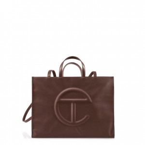 Telfar Large Shopper Tas Chocola | NLFM3580