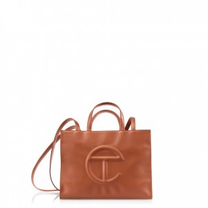 Telfar Medium Shopper Tas Bruin | NLSO3582