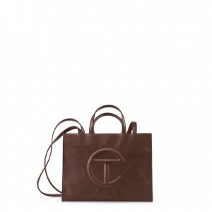 Telfar Medium Shopper Tas Chocola | NLGL3579