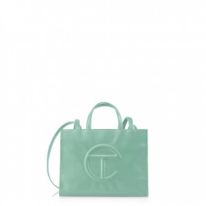 Telfar Medium Shopper Tas Olijfgroen | NLFM3639