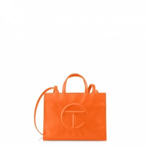 Telfar Medium Shopper Tas Oranje | NLUT3621