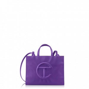 Telfar Medium Shopper Tas Paars | NLUT3594