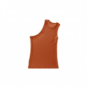 Telfar Rib Knits Half Tanktop Bruin | NLZG3451