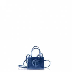 Telfar Small Shopper Tas Diepblauw | NLYU3674