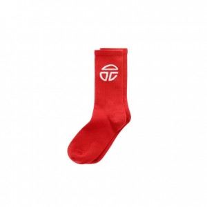 Telfar Socks Atletische Logo B Sokken Rood | NLOR3171