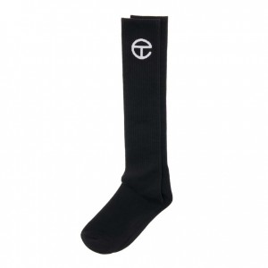 Telfar Socks Logo Sokken Zwart | NLWY3152