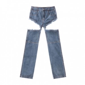 Telfar Thigh-Hole Denim Jeans Blauw | NLEX3275