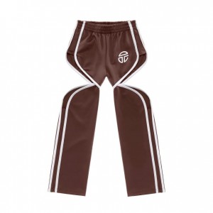 Telfar Thigh Hole Track Broek Chocola | NLWY3294