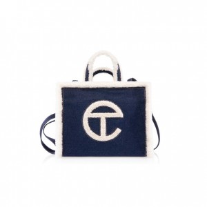 Telfar x UGG Medium Denim Shopper Tas Blauw | NLTV3571