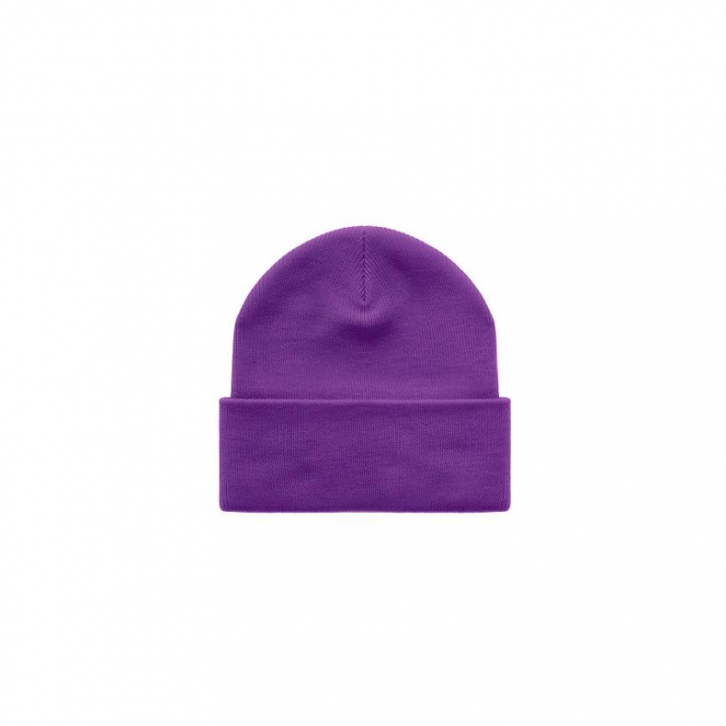 Telfar Beanie Embroidered B Muts Paars | NLWY3036