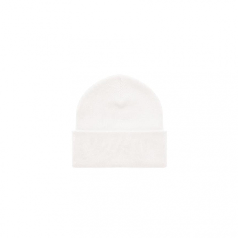 Telfar Beanie Embroidered J Muts Wit Wit | NLPQ3028