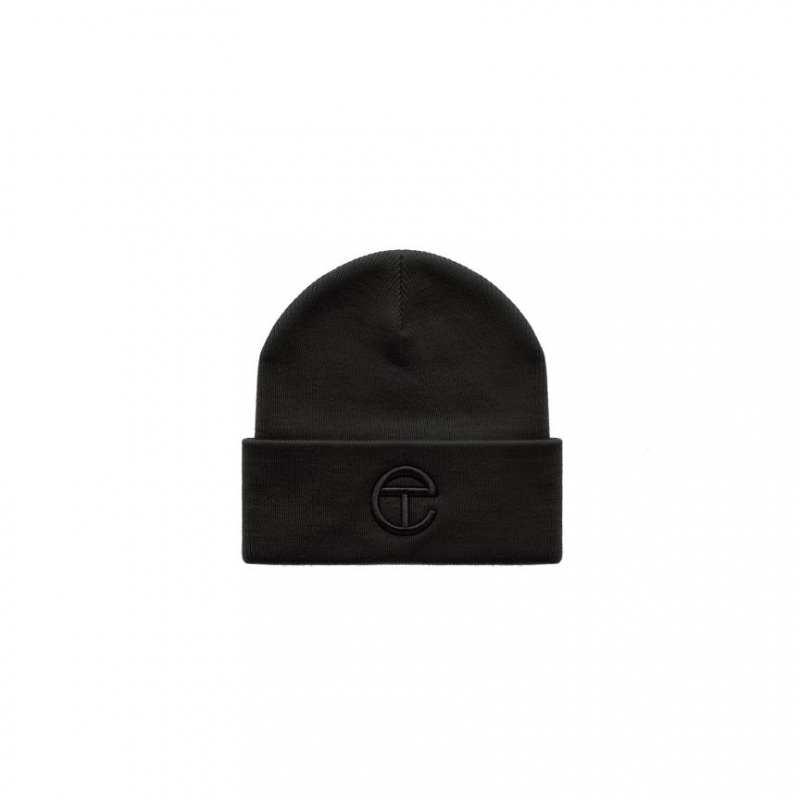 Telfar Beanie Embroidered K Muts Zwart Zwart | NLAP3027