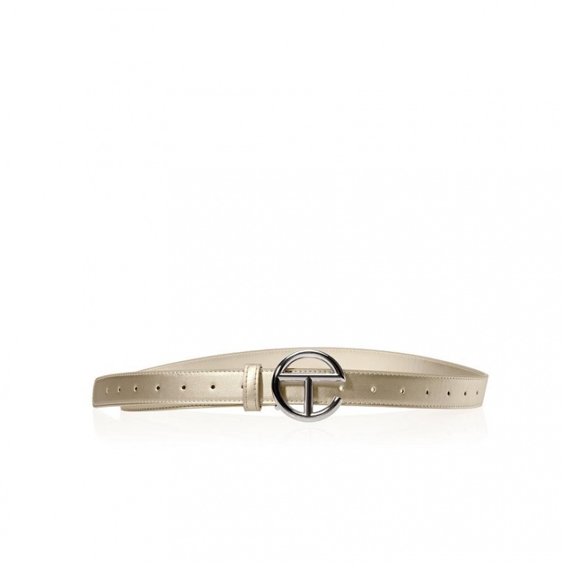 Telfar Belts Logo A Riemen Zilver Goud | NLIS3075