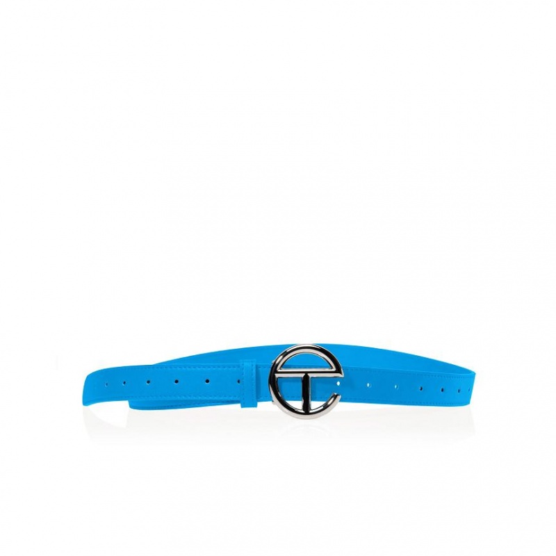 Telfar Belts Logo H Riemen Zilver Blauw | NLGL3068