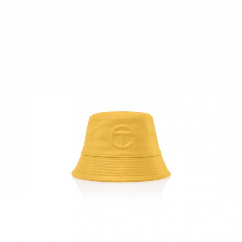 Telfar Bucket Hats Logo A Bucket Hoed Geel | NLSO3097