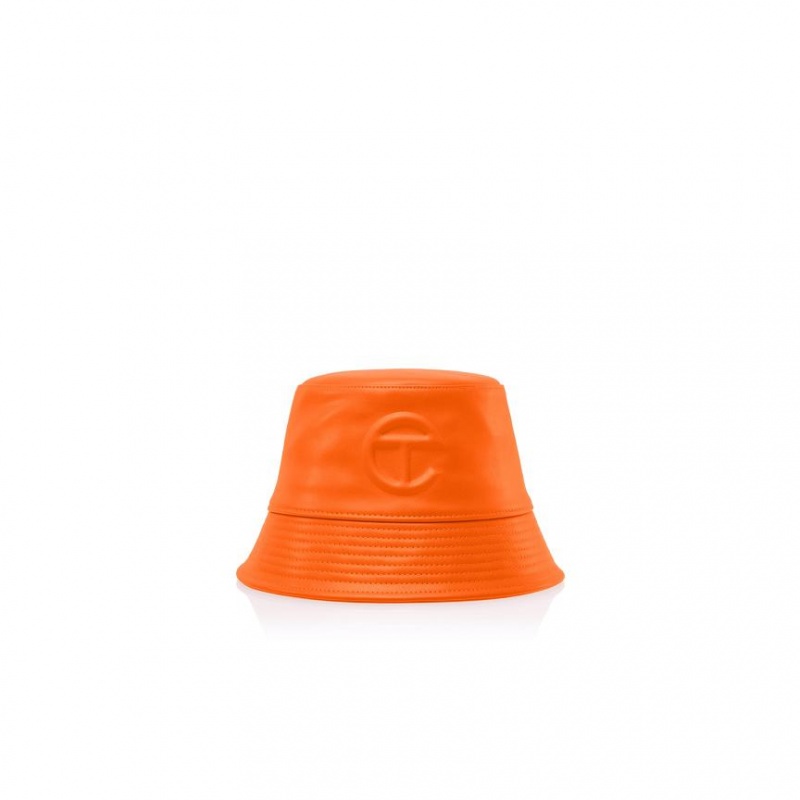 Telfar Bucket Hats Logo C Bucket Hoed Oranje | NLFM3095