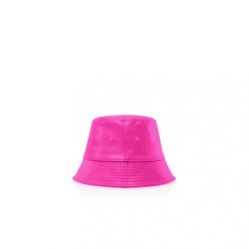 Telfar Bucket Hats Logo G Bucket Hoed Roze | NLKI3091