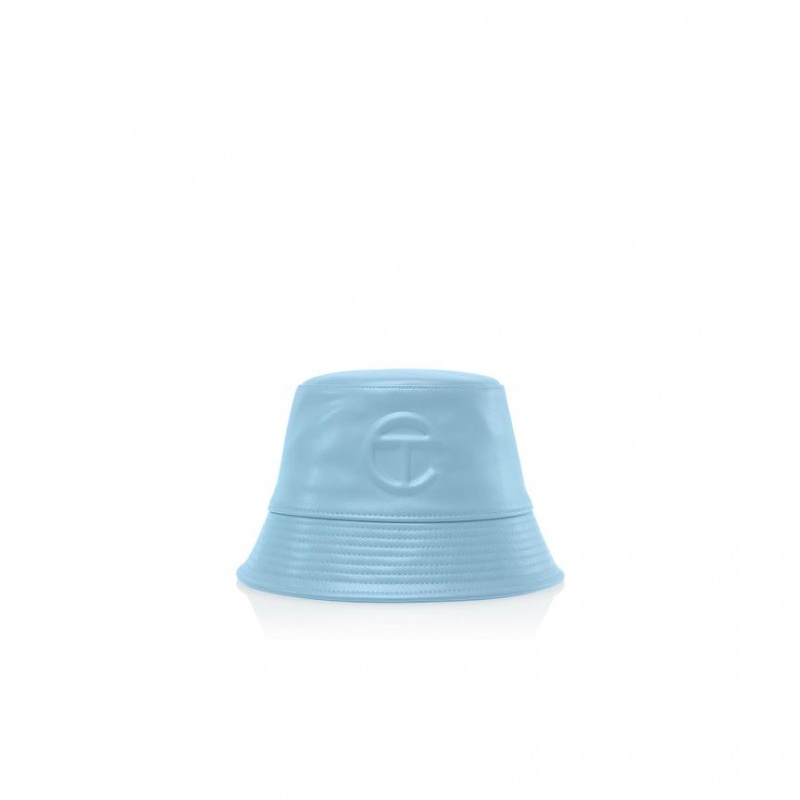 Telfar Bucket Hats Logo L Bucket Hoed Blauw | NLVD3086