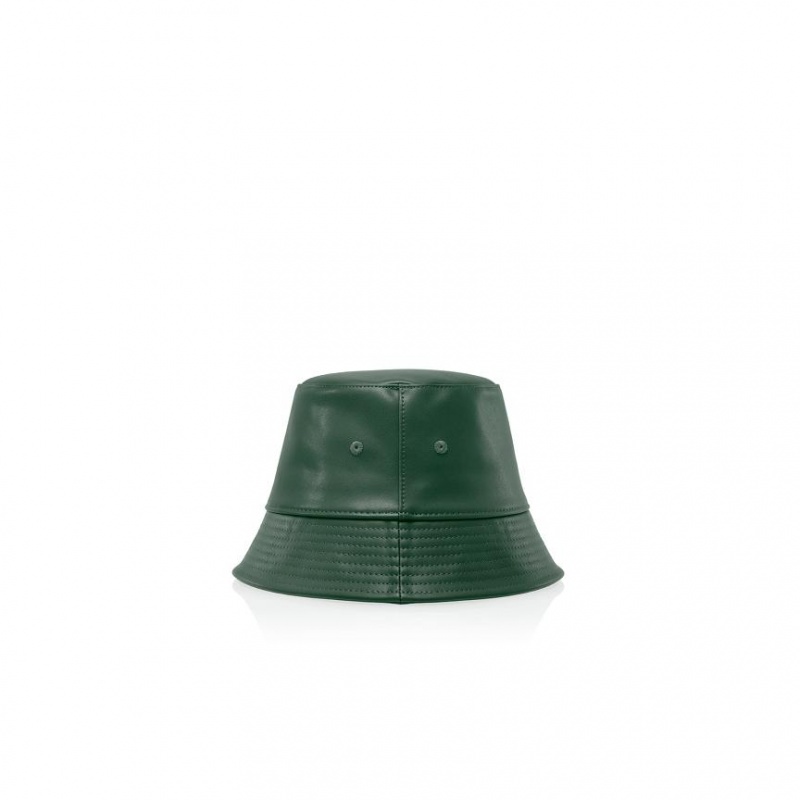 Telfar Bucket Hats Logo N Bucket Hoed Donkerolijfgroen | NLNB3084