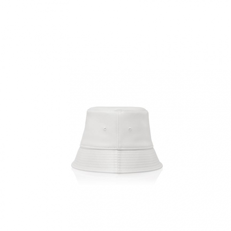 Telfar Bucket Hats Logo P Bucket Hoed Wit | NLQZ3082