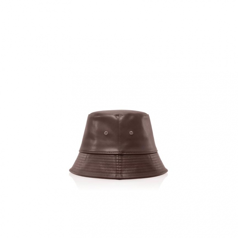 Telfar Bucket Hats Logo S Bucket Hoed Chocola | NLRW3079