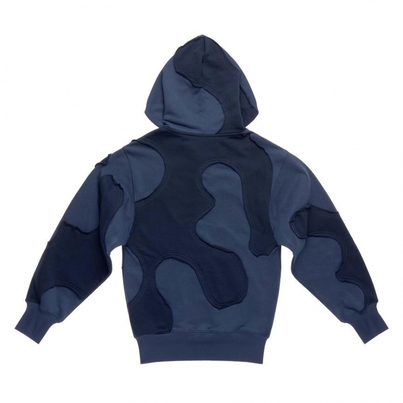 Telfar Camo Hoodie Donkerblauw | NLIS3217