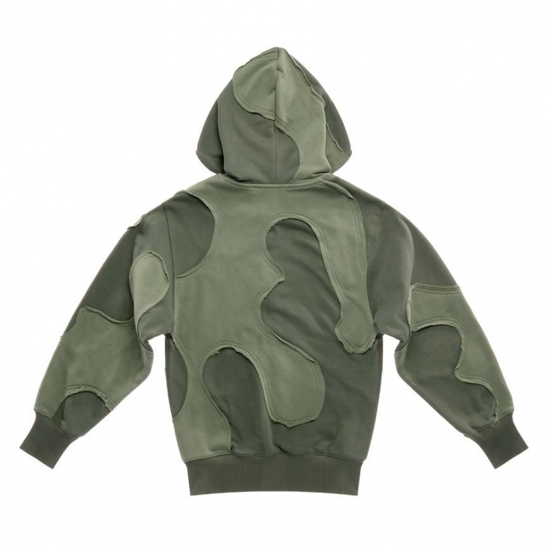 Telfar Camo Hoodie Olijfgroen | NLPQ3215