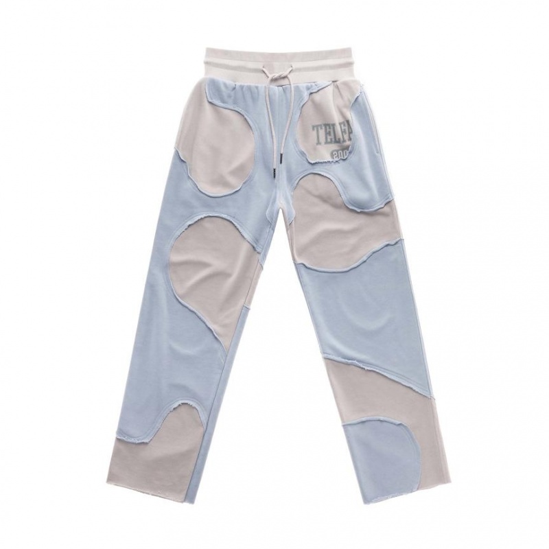 Telfar Camo Joggingbroek Blauw Beige | NLWY3365