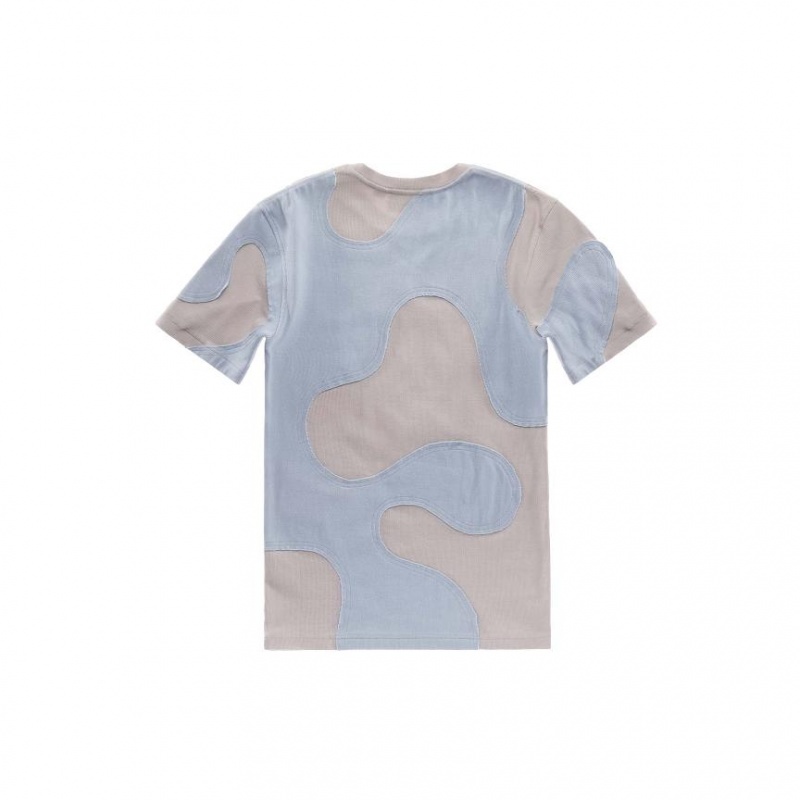 Telfar Camo T-shirts Blauw Beige | NLOR3411