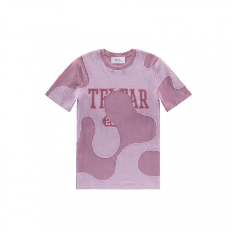 Telfar Camo T-shirts Lavendel | NLIS3412