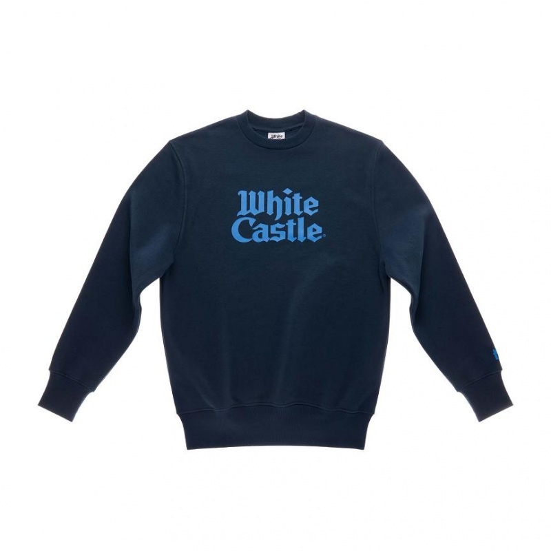 Telfar Crewneck Sweat Rok Donkerblauw | NLHK3351