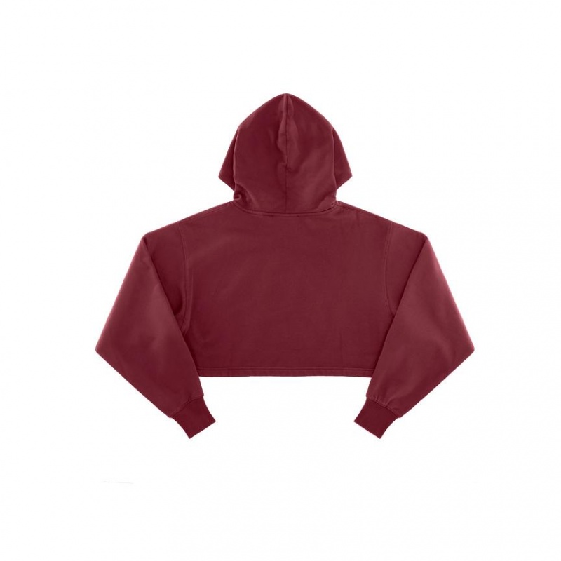 Telfar Crop Hoodie Bordeaux | NLRW3247