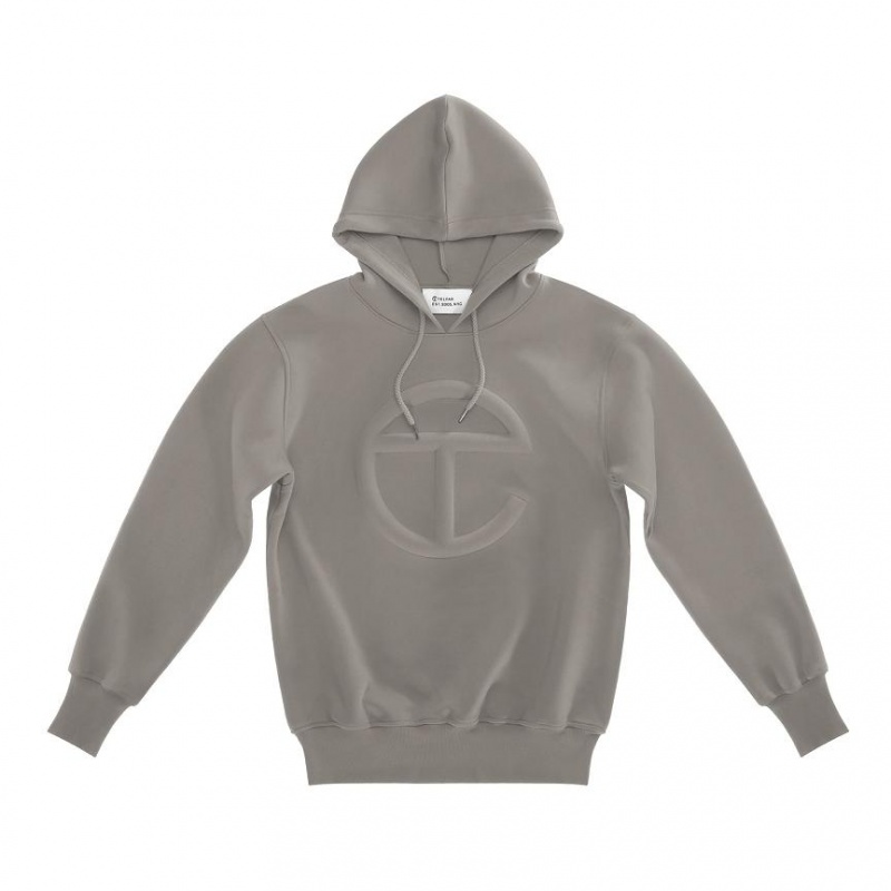 Telfar Embossed Hoodie Grijs | NLSO3195