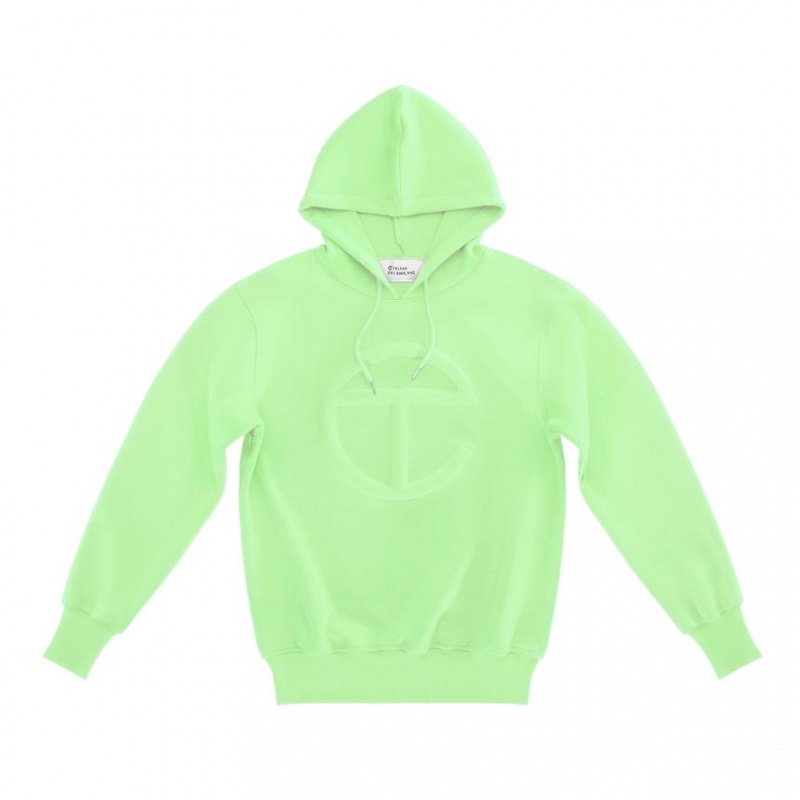 Telfar Embossed Hoodie Mintgroen | NLWY3205