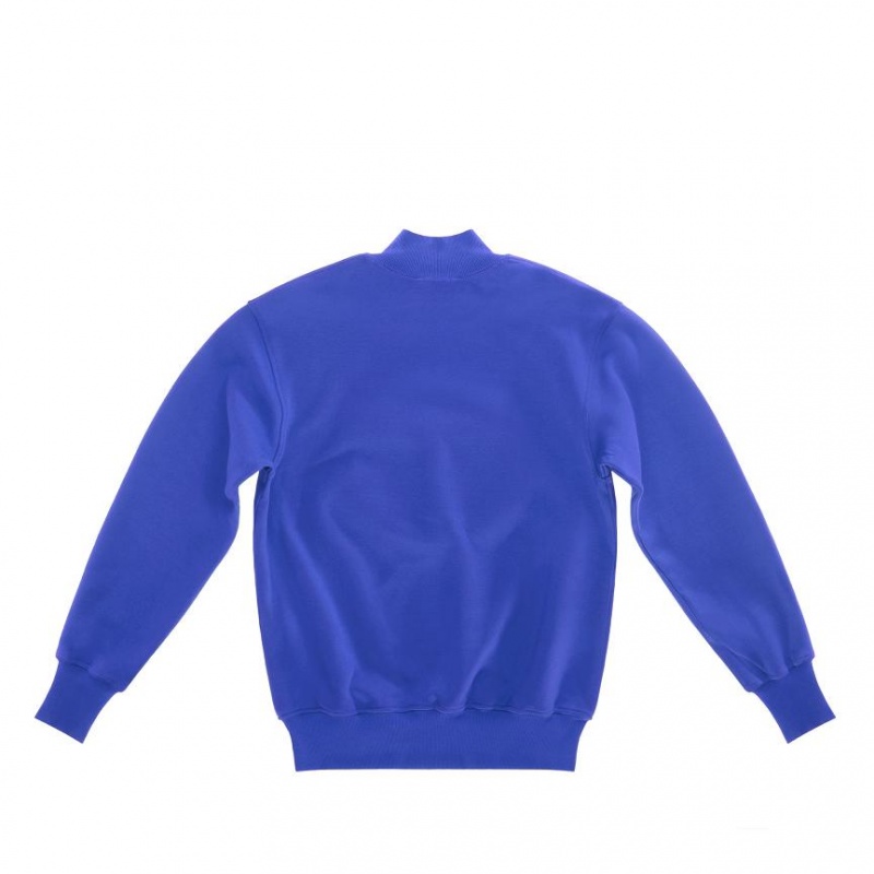 Telfar Embossed Mockneck Hoodie Blauw | NLOR3198